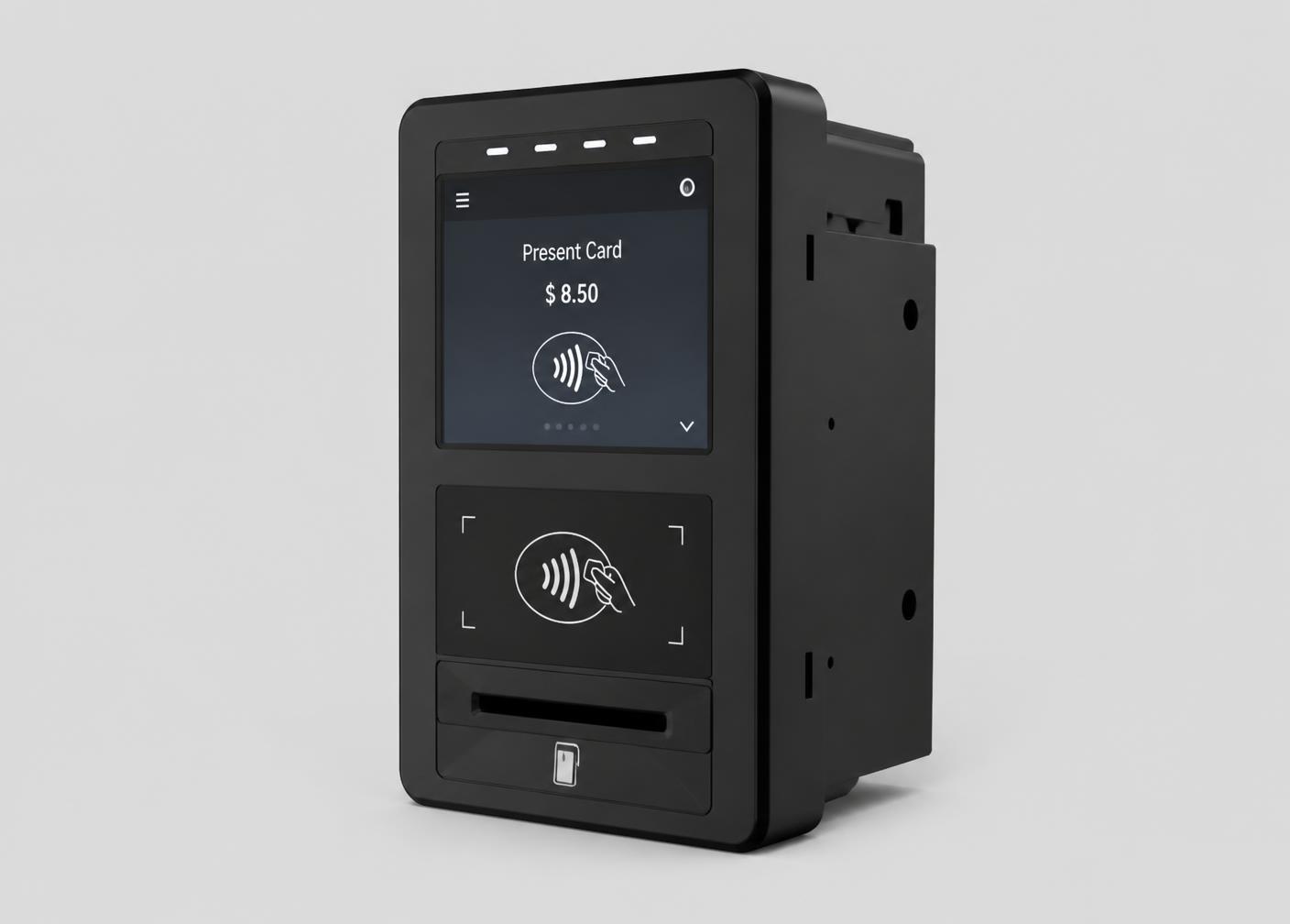 CM30 unattended payment terminal module, three-quarter product view